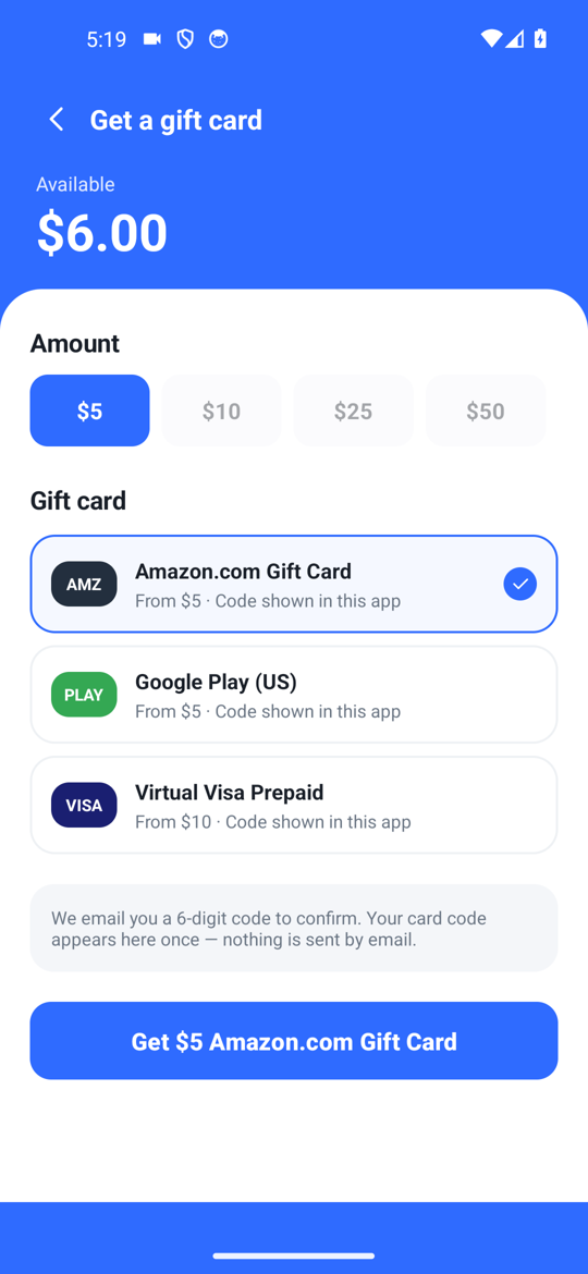 Gift card